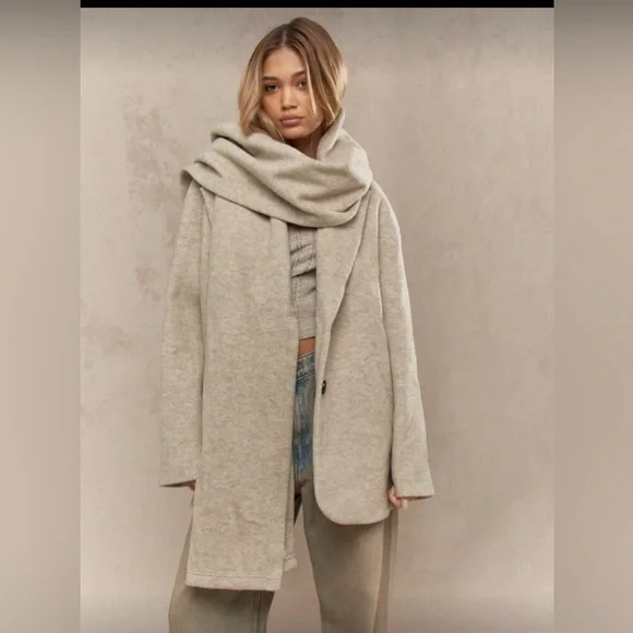 Missguided Jacket & Scarf Set - Picture 4 of 7